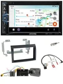 Alpine Bluetooth TMC USB DAB 2DIN Lenkrad Navigation für Citroen Jumper ab 14 sc
