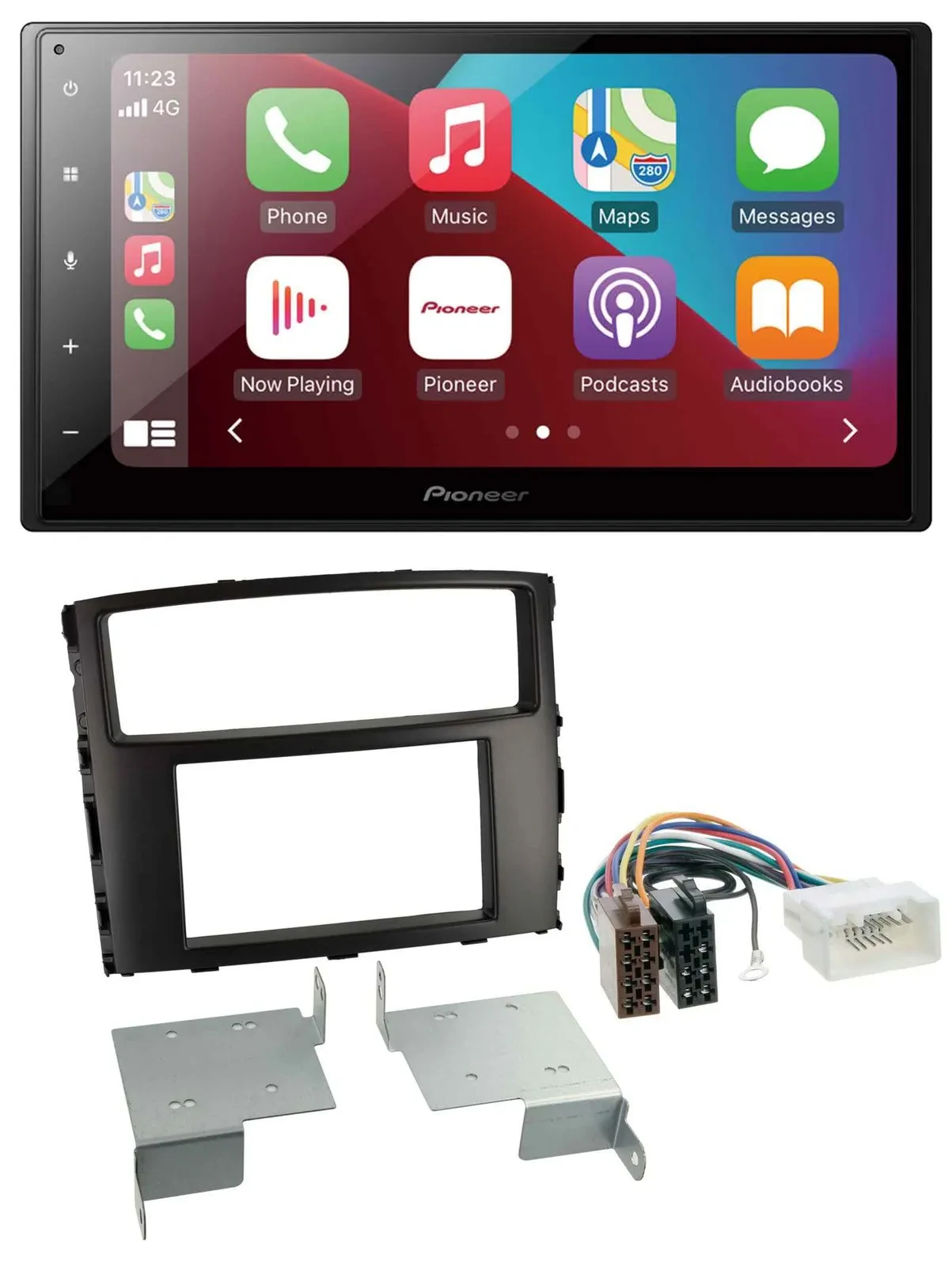 Pioneer USB MP3 DAB 2DIN Bluetooth Autoradio für Mitsubishi Pajero Shogun ab 14