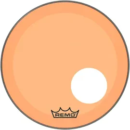 Remo Powerstroke P3 Colortone Orng Resonant Bass Drum Head W/5" Offset Hole 18in