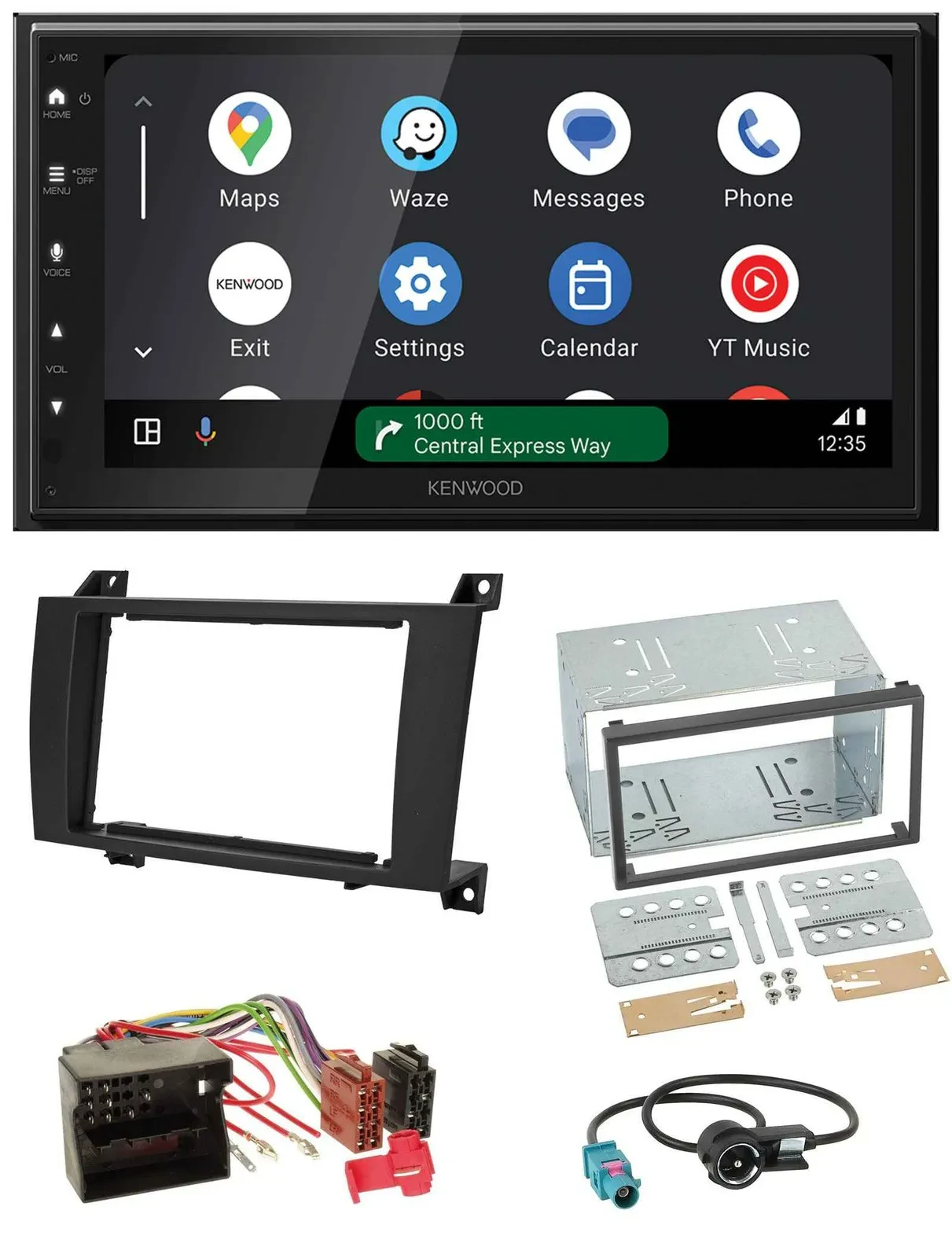 Kenwood DAB Bluetooth USB MP3 2DIN Autoradio für Mercedes SLK R171 2004-2011