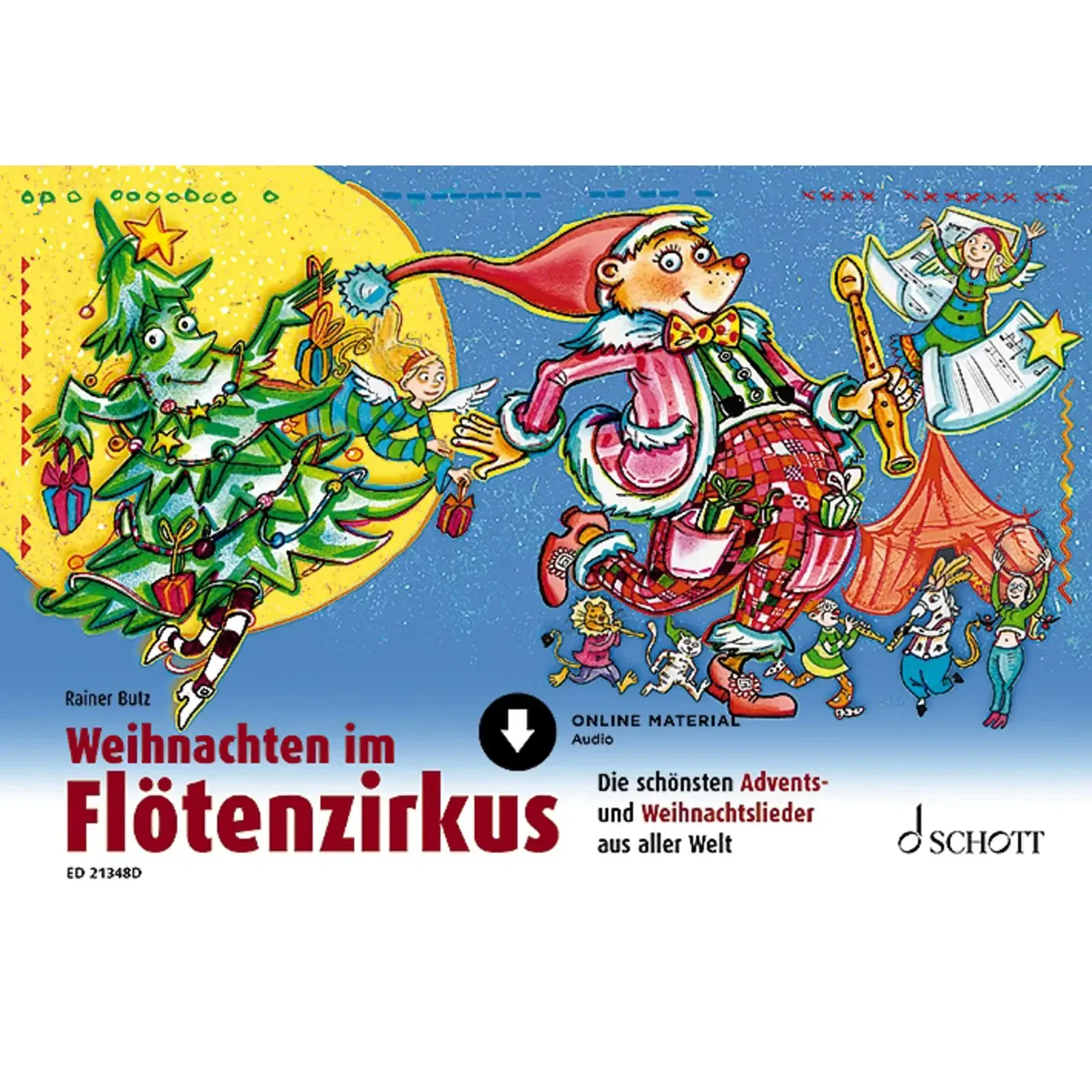Сборник песен Schott Music Weihnachten im Flötenzirkus