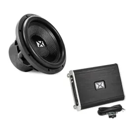 NVX VAD17001 1700W Monoblock Amplifier with 12" Dual 2-Ohm Subwoofer