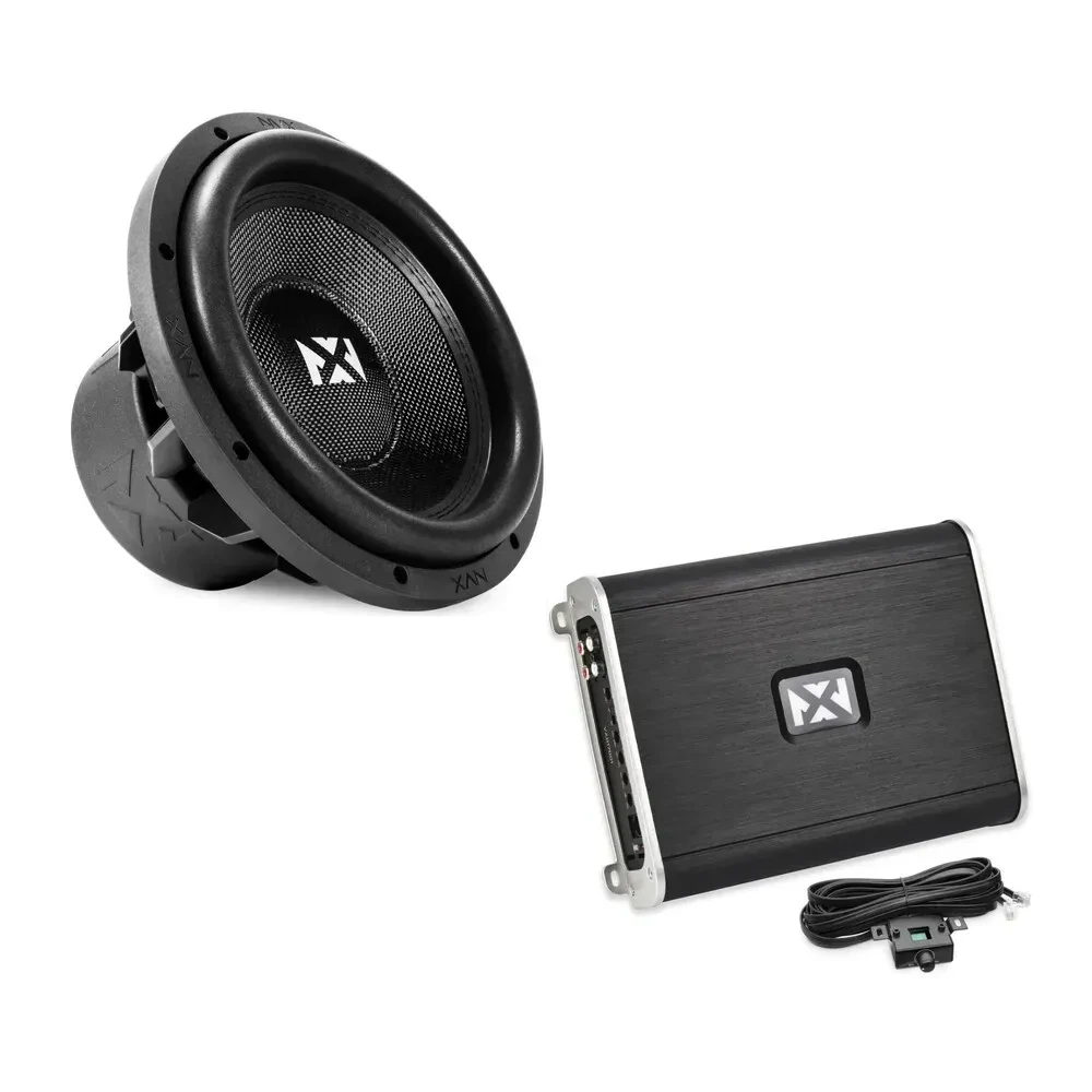 Сабвуфер пассивный для авто NVX VAD17001 + VCW122 12" Dual 2-Ohm (набор) с моноблочным усилителем 1700W