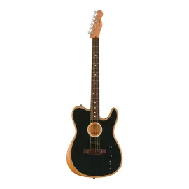 Fender Acoustasonic Player Telecaster 6 String Acoustic-Electric Guitar Black