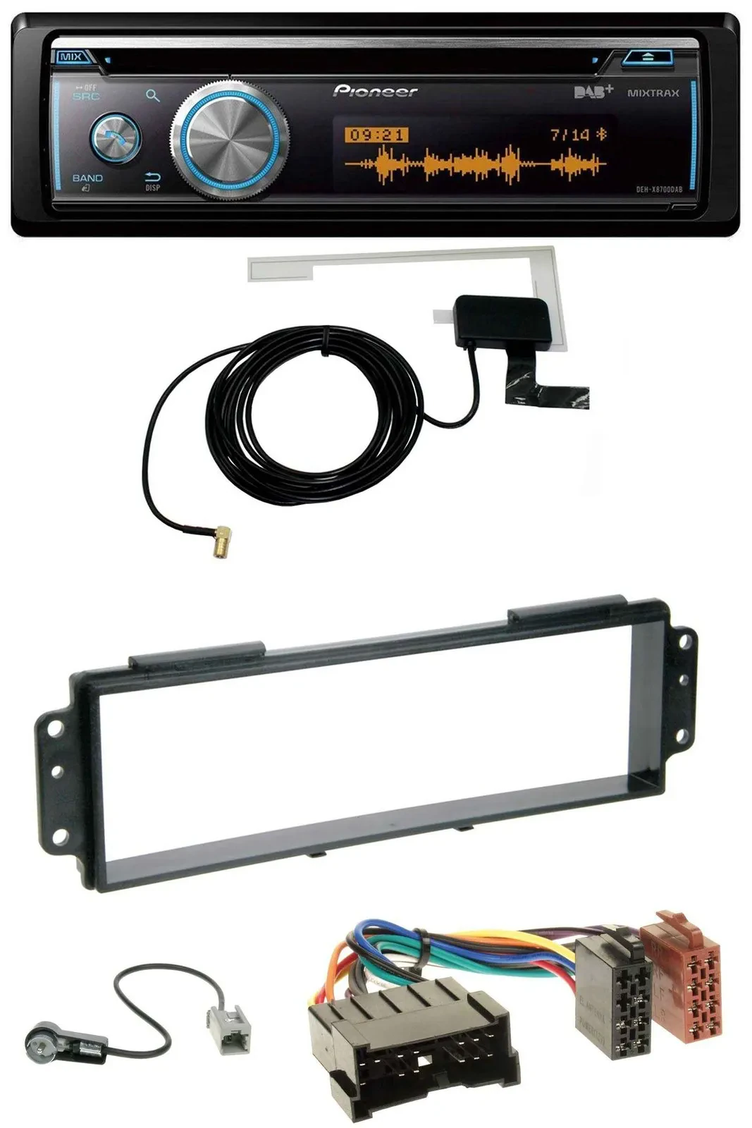 Автомагнитола для Kia Picanto (2008–2011) Pioneer Bluetooth, DAB, MP3, USB, CD