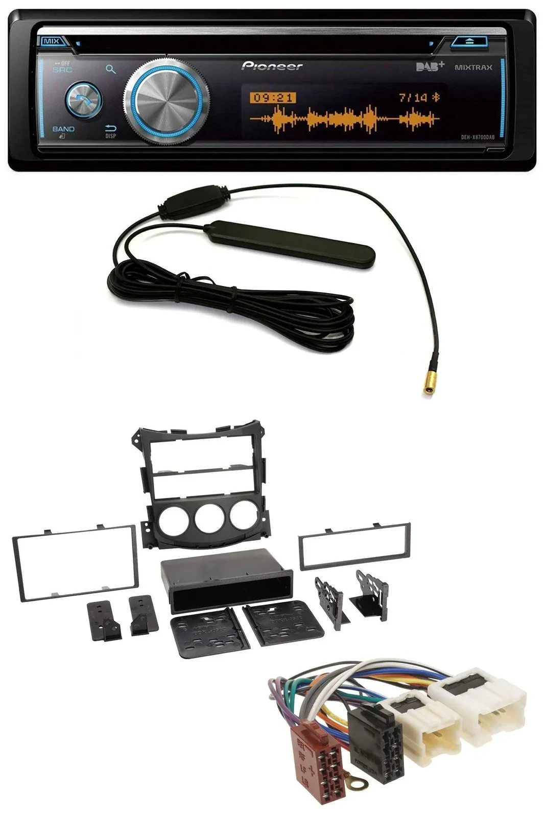 Pioneer CD USB Bluetooth DAB MP3 Autoradio für Nissan 370Z (ab 2009)