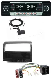 Dietz DAB Bluetooth USB MP3 Autoradio für Fiat Ducato 2011-2021 piano schwarz