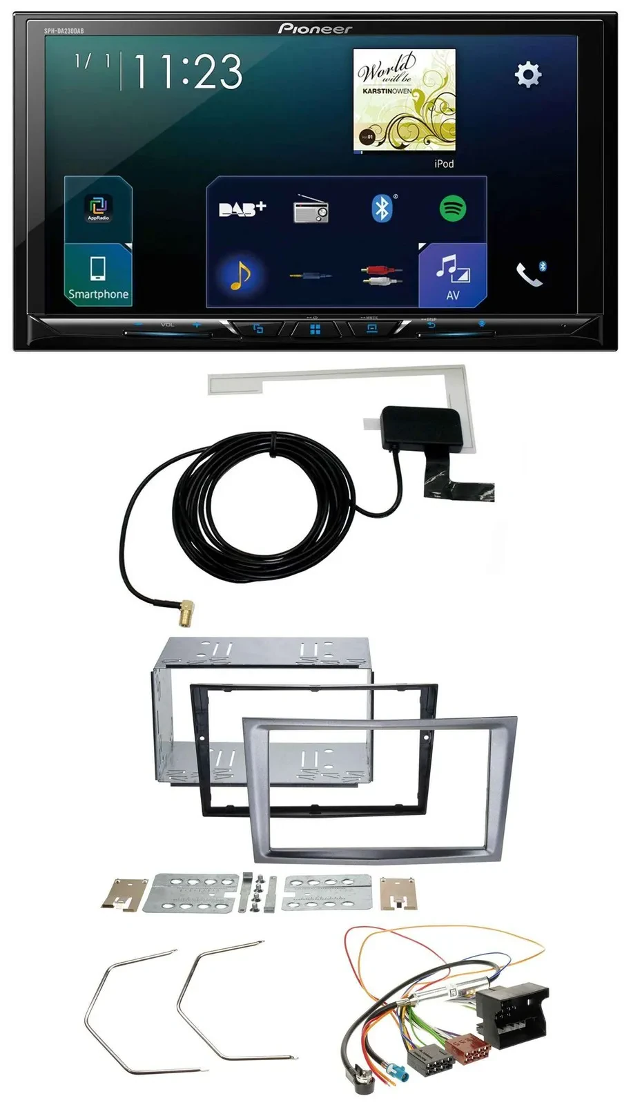 Pioneer 2DIN DAB USB MP3 Bluetooth Autoradio für Opel Antara Astra H Zafira B ch