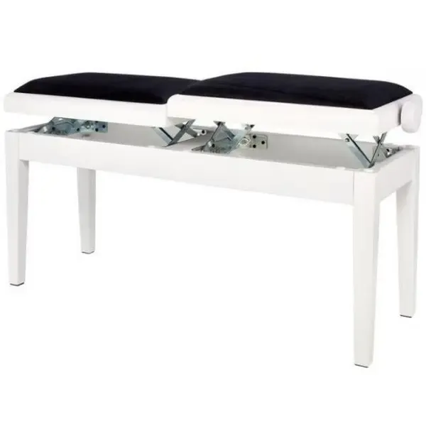 Банкетка для клавишных Gewa Piano Bench Deluxe Double White Matt