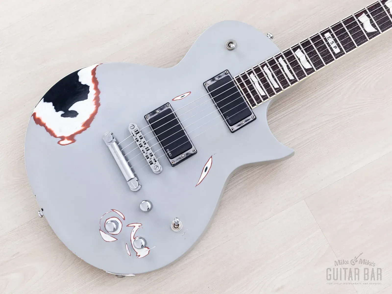 Б/У электрогитара Esp James Hetfield Truckster Aged Primer Gray, Kiso Custom Shop, 2005, с кейсом