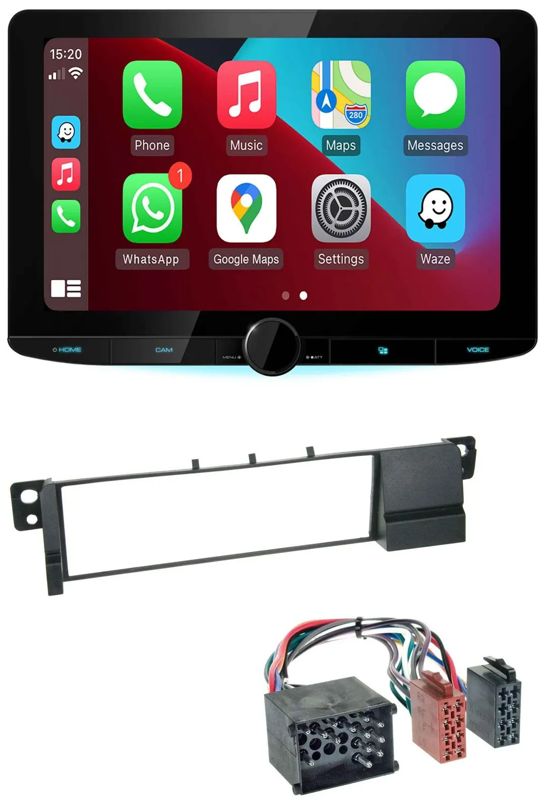 Kenwood MP3 USB DAB Bluetooth Autoradio für BMW 3er E46 (Rundpin, ab 1998)