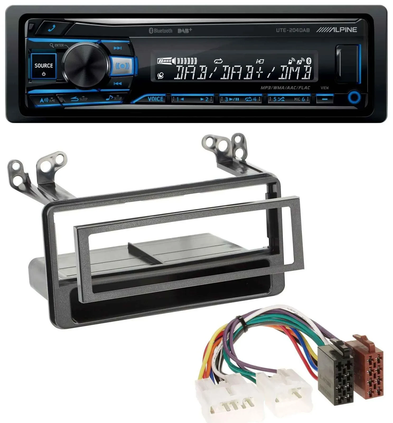Alpine USB Bluetooth DAB MP3 Autoradio für Toyota Avensis, Verso, Celica