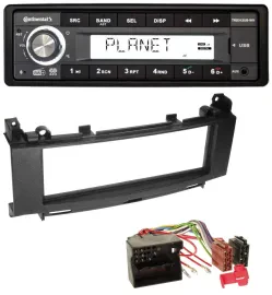 Continental USB 1DIN AUX DAB MP3 Autoradio für Mercedes A-Klasse W169 B-Klasse W