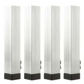 ALU-STAGE Teleskopfüße Vario Set, 4x Bühnenfüße 40-60cm, Quadrat, Innen & Außen