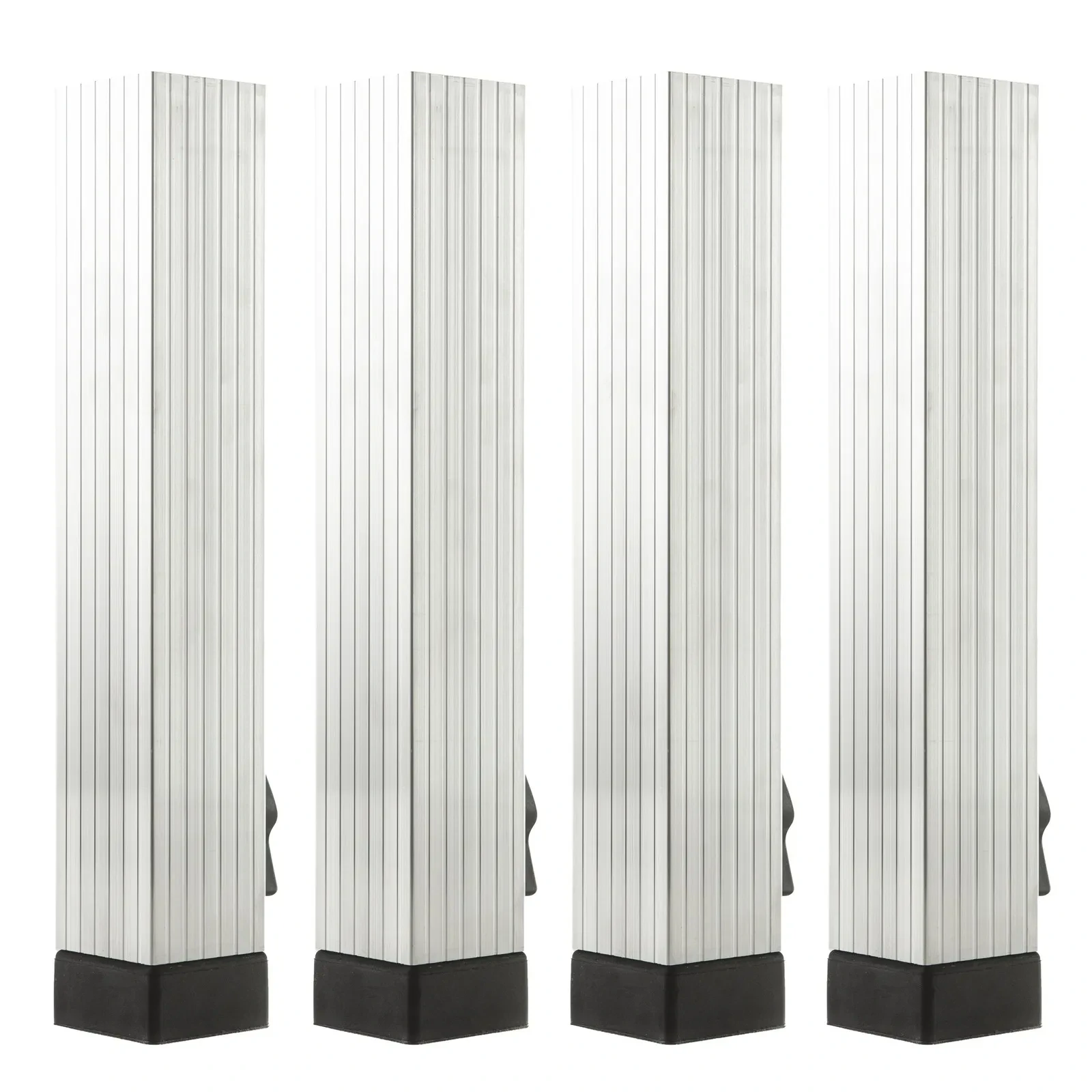ALU-STAGE Teleskopfüße Vario Set, 4x Bühnenfüße 40-60cm, Quadrat, Innen & Außen