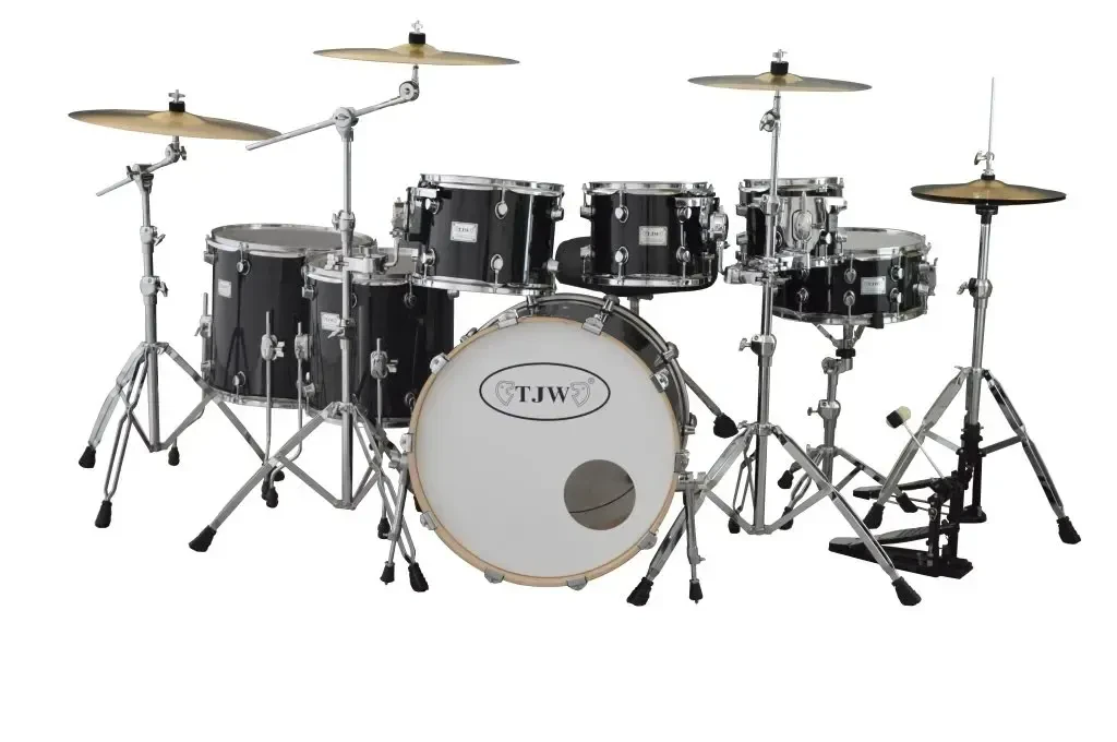 Барабанная установка TJW JW227-E2-BK черная (4 коробки)
