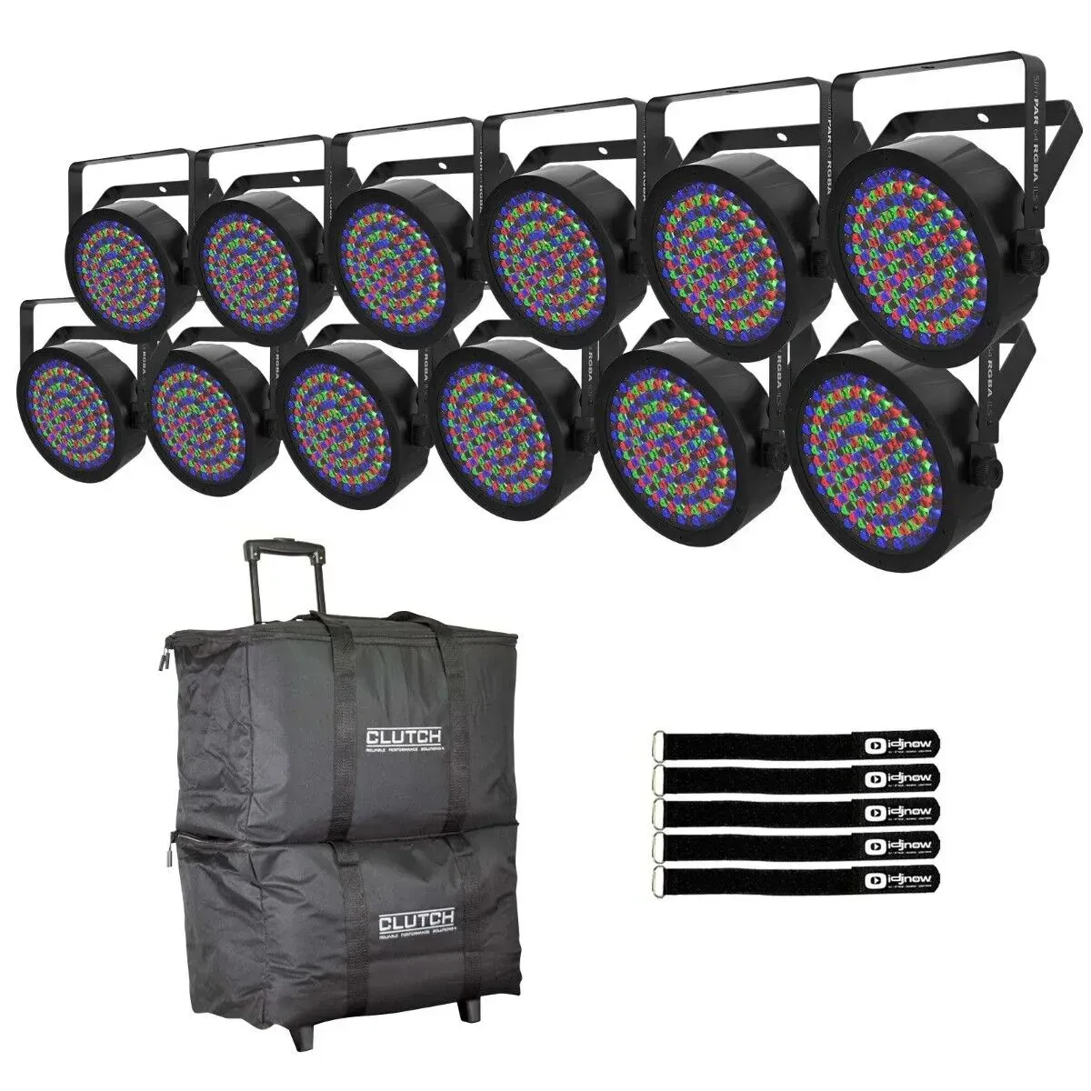 Светодиодный прибор Chauvet DJ SlimPAR 64 RGBA ILS Compact с аксессуарами (12 штук)
