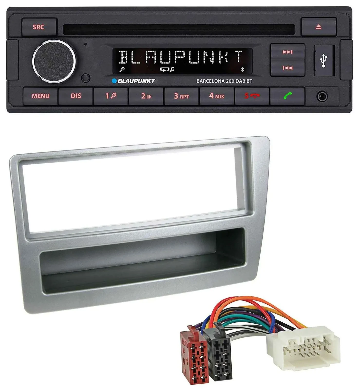 Blaupunkt USB DAB CD Bluetooth MP3 Autoradio für Honda Civic 04-06 silber autom.