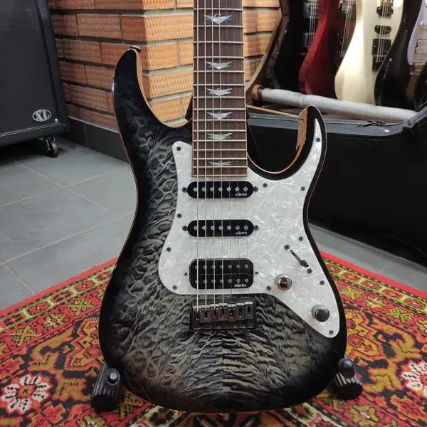 Электрогитара Schecter Banshee-7 Extreme SSH CB Charcoal Burst Indonesia 2020