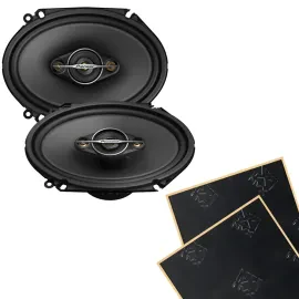 Pioneer TS-A6881F 6x8" A-Series Coaxial Car Speakers w/ Sound Damping