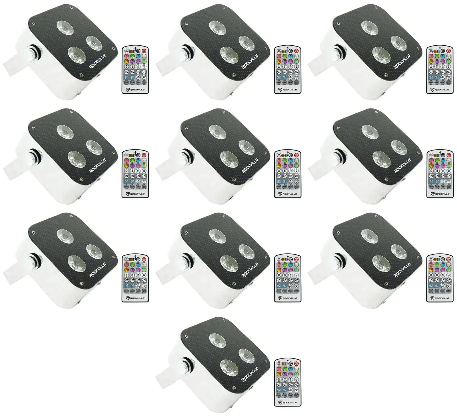 Светодиодный прибор Rockville MINI RF3 (10 штук)