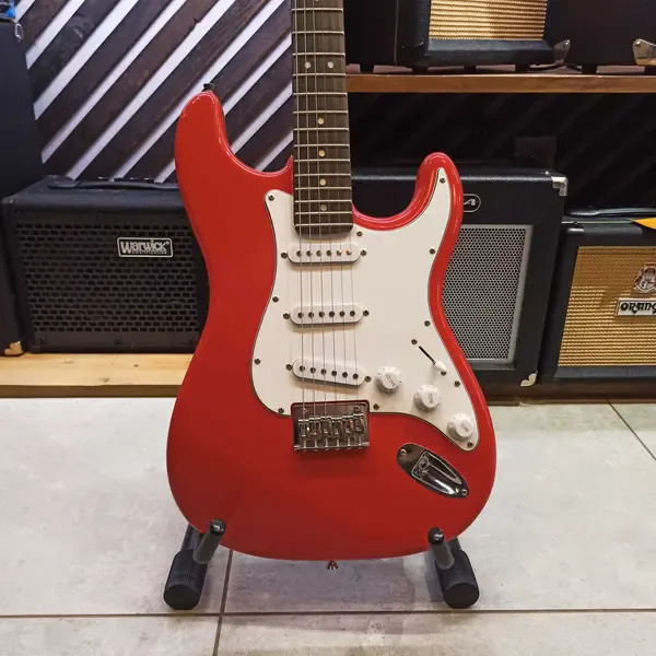 Электрогитара Fender Squier MM Hardtail SSS Red China 2021
