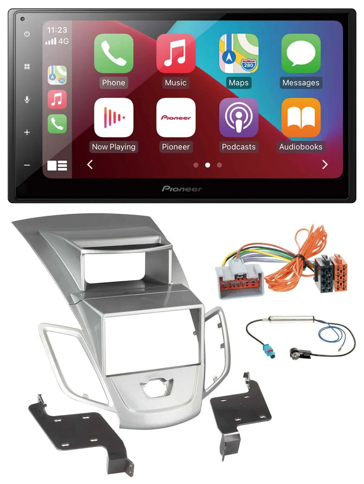 Автомагнитола Pioneer 2-DIN, USB, Bluetooth, DAB, MP3, для Ford Fiesta 2008–2010