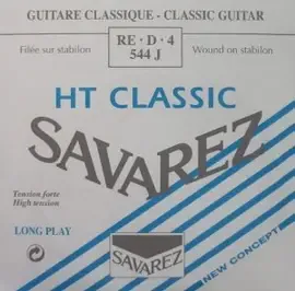 Струна для классической гитары Savarez 544J, нейлон посеребренный, калибр 29