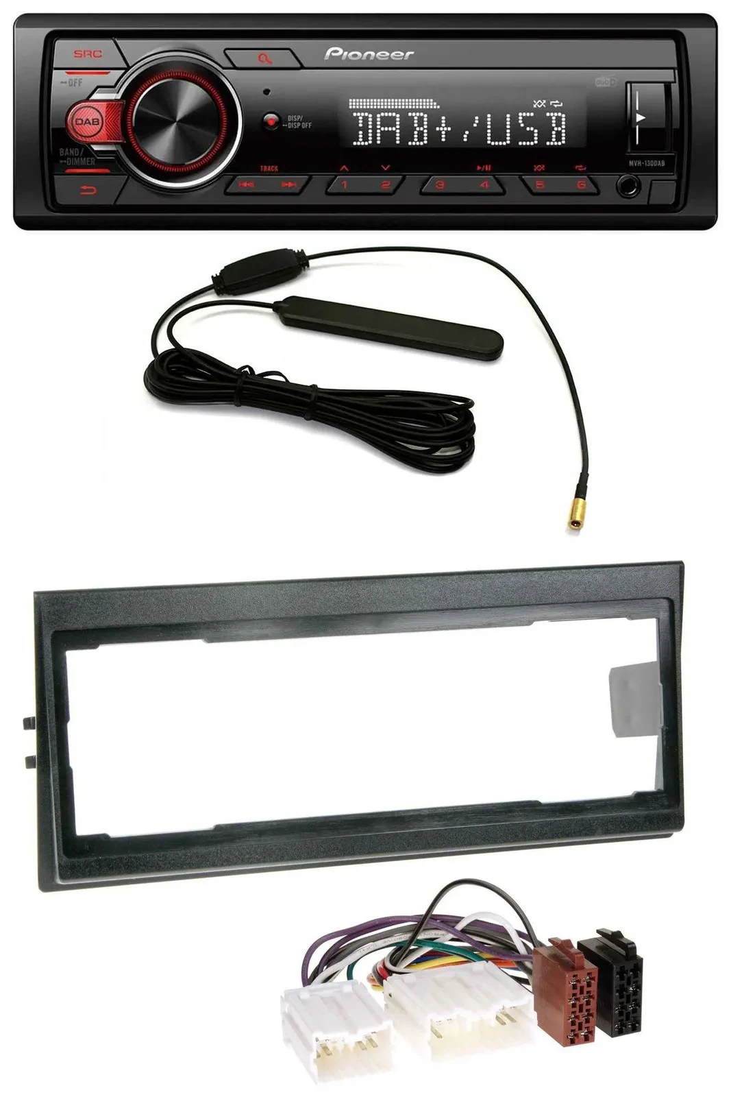 Pioneer MP3 DAB 1DIN AUX USB Autoradio für Volvo 940, 960, S40 (bis 2000)