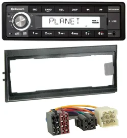 Continental USB 1DIN AUX DAB MP3 Autoradio für Volvo 740, 760 (1982-1992)
