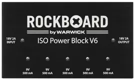 Блок питания для гитарных педалей Rockboard by Warwick ISO Power Block V6
