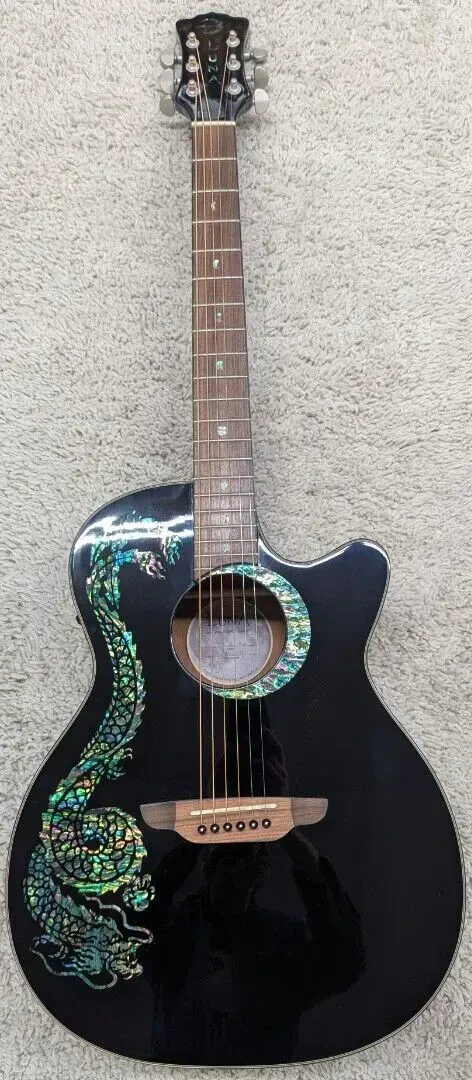 Электроакустическая гитара Luna Guitars FAUDRABLK Fauna Dragon Folk Classic Black