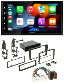 Kenwood DAB USB Bluetooth 2DIN MP3 Autoradio für Lexus IS 300 (2001-2005)