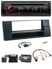 Автомагнитола для BMW 5er E39/X5 Kenwood CD/USB/Bluetooth/DAB, Quadlock, поддержка кнопок на руле