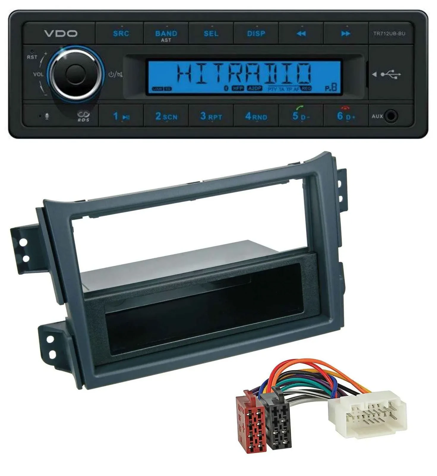 VDO Bluetooth AUX USB MP3 Autoradio für Opel Agila B 2008-2014 Suzuki Splash