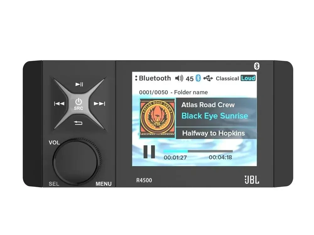 Б/У Автомагнитола для морского применения JBL JBL-R4500 4" медиаресивер (без CD)