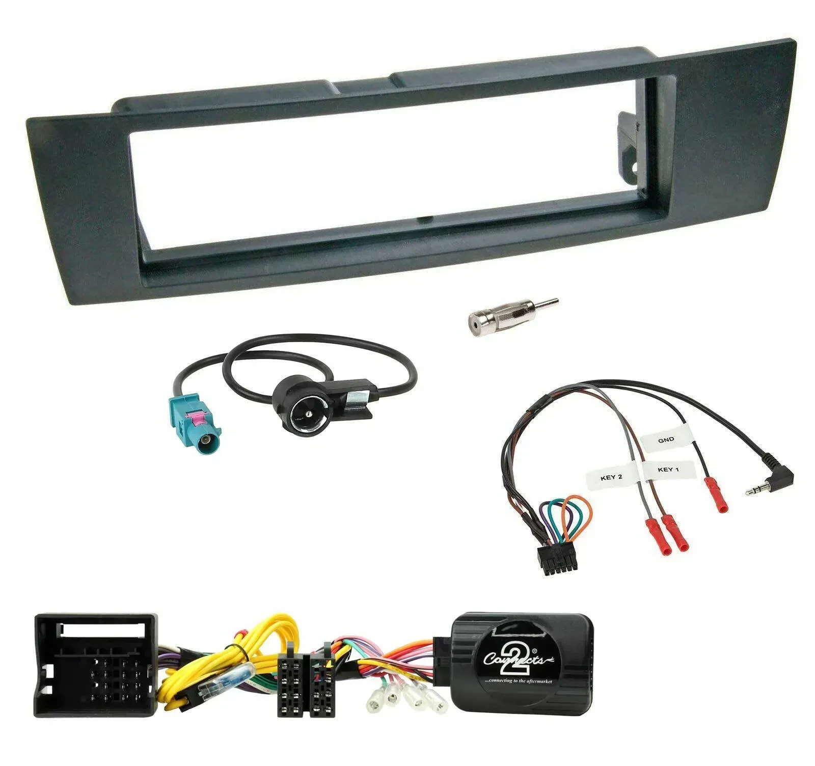 Einbauset Lenkradadapter DIN Autoradio für BMW 1er E87 3er E90-3 X1 E84