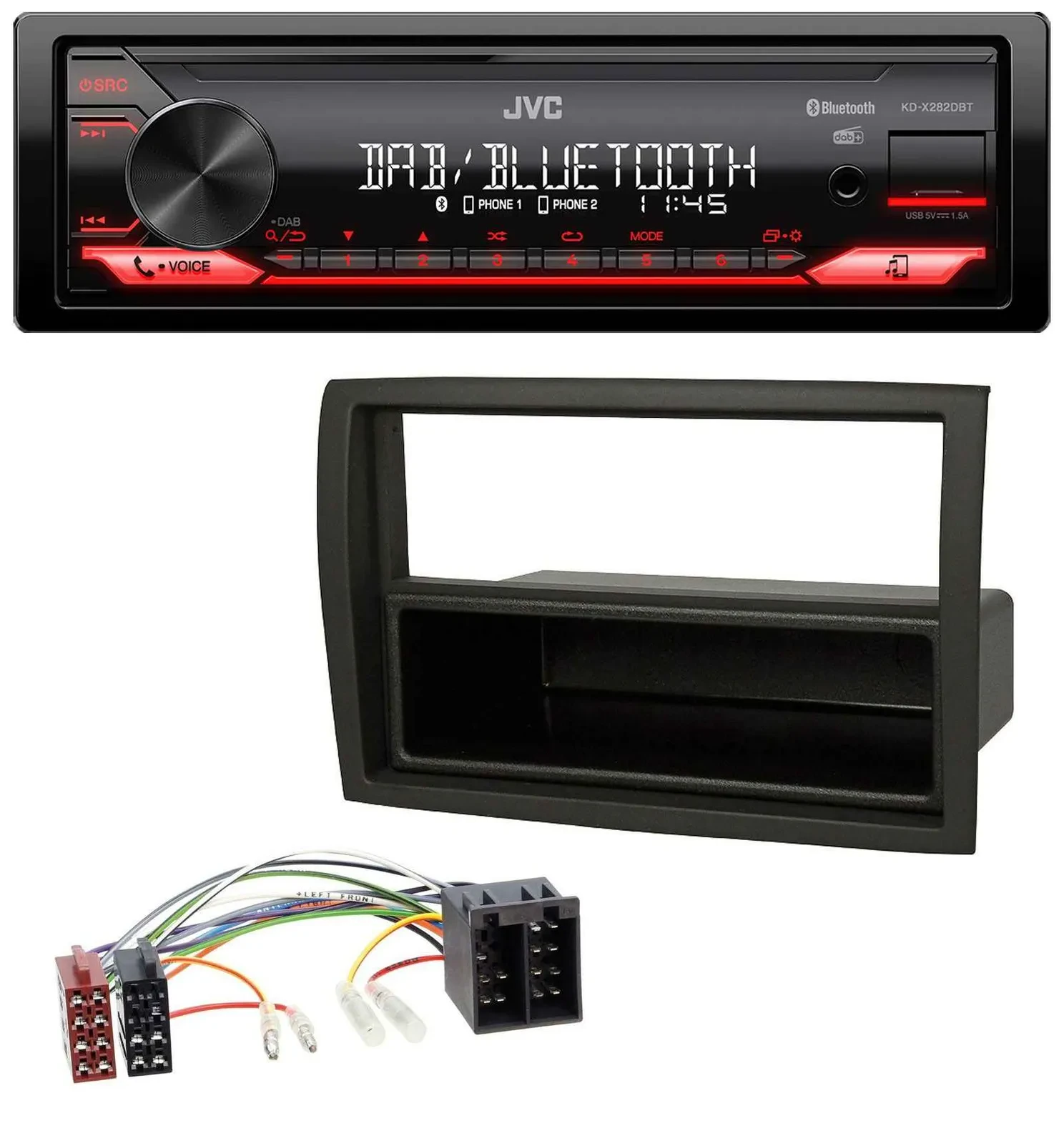 JVC Bluetooth USB DAB MP3 Autoradio für Citroen Jumper Fiat Ducato Peugeot Boxer
