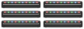 6 Chauvet DJ COLORband PiX-M ILS RGB LED Moving Strip Effect/Blinder/Wash Lights