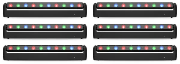 6 Chauvet DJ COLORband PiX-M ILS RGB LED Moving Strip Effect/Blinder/Wash Lights