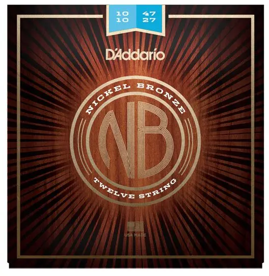 Струны для акустической 12-ти струнной гитары D'ADDARIO NB1047-12 10-47