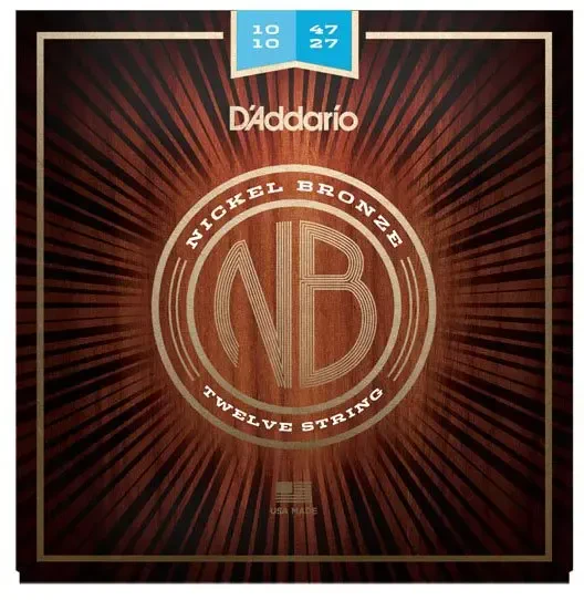 Струны для акустической 12-ти струнной гитары D'ADDARIO NB1047-12 10-47