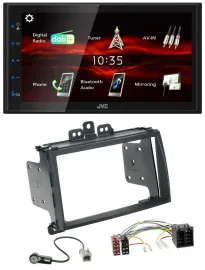 JVC USB Bluetooth MP3 DAB 2DIN Autoradio für Hyundai i20 09-12 schwarz