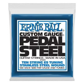 Струны для слайд-гитары Ernie Ball 2504 Stainless Steel 10-String E9 Tuning 13-38