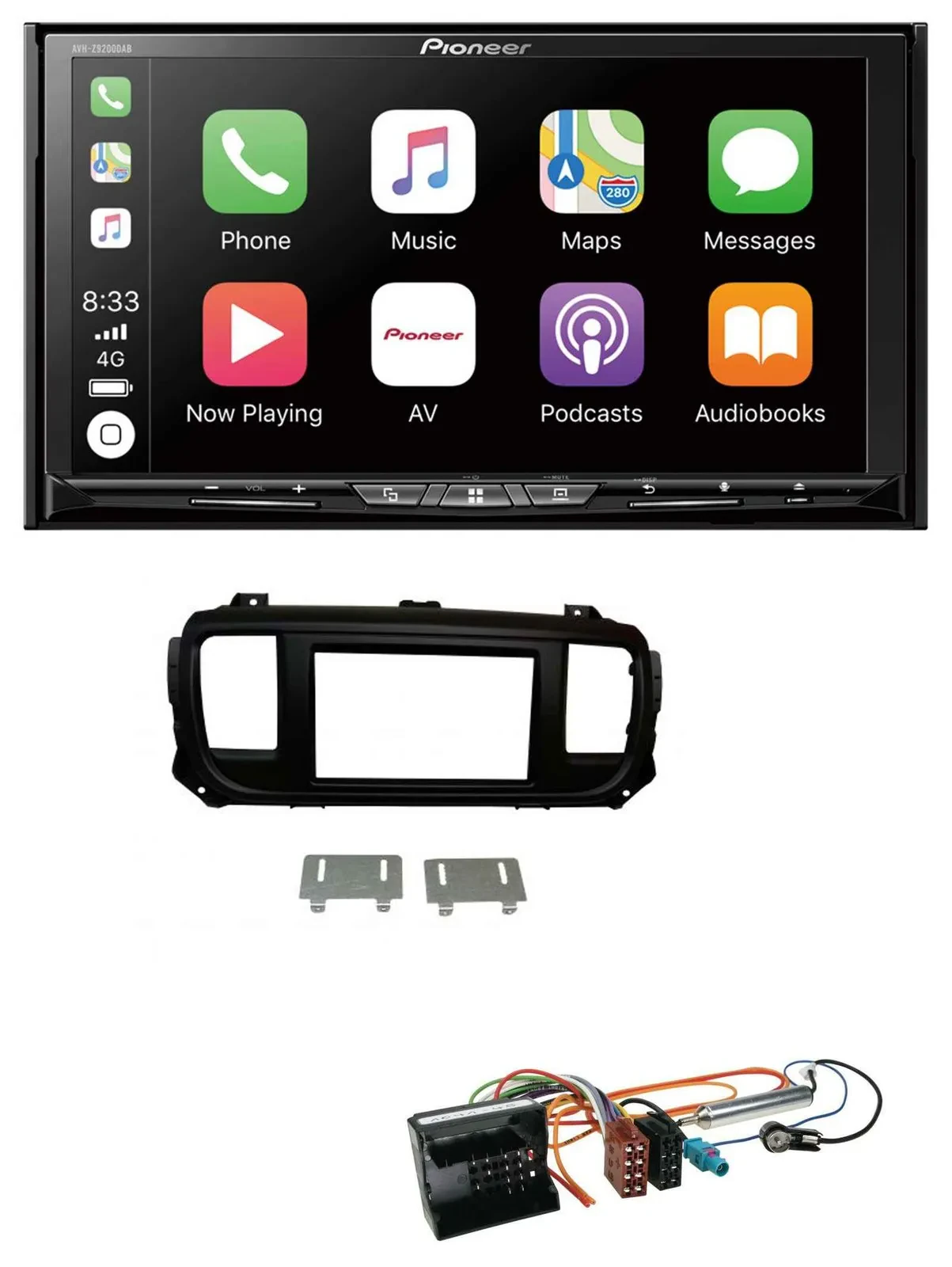 Pioneer 2DIN MP3 USB DAB DVD Bluetooth Autoradio für Citroen Jumpy Dispatch Spac