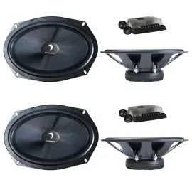(2-Pairs) Diamond Audio DES69C 300W 6x9" 2-Way Component Speakers