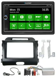 Blaupunkt Bluetooth 2DIN Lenkrad DAB USB TMC Navigation für Kia Sportage III 10-