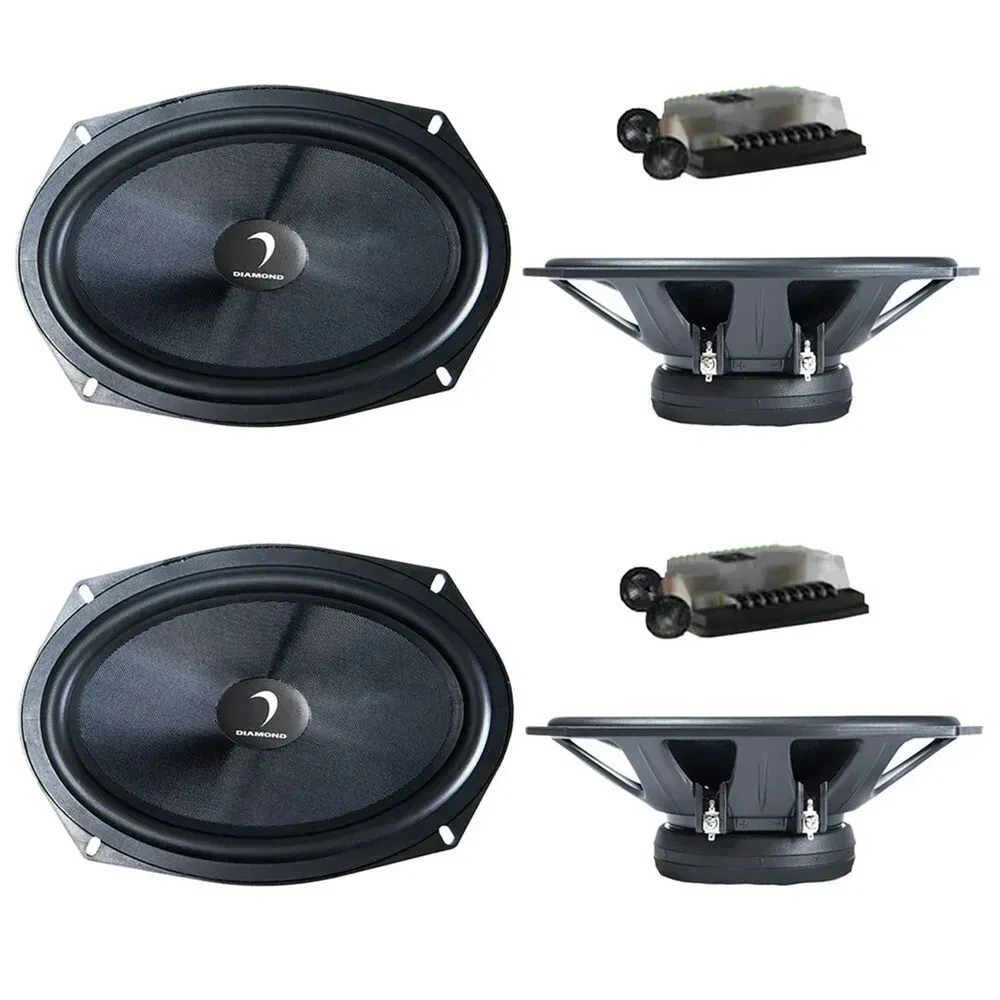 Динамики для авто Diamond Audio DES69C 6x9", 2-полосные, компонентные, 300W (набор, 2 пары)