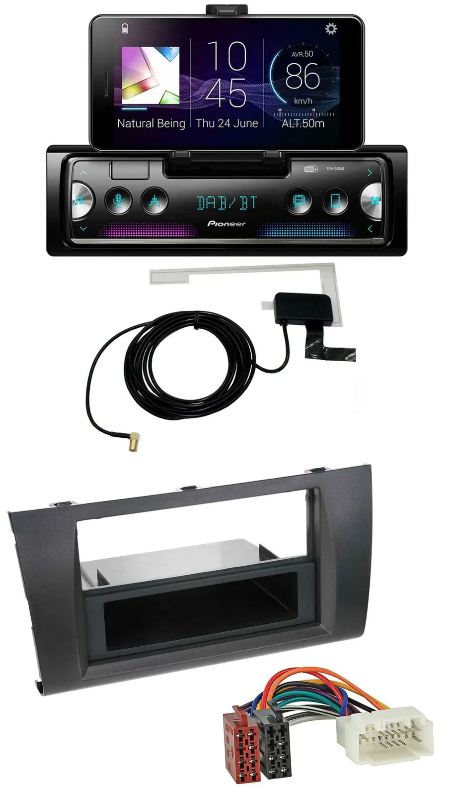 Автомагнитола Pioneer для Suzuki Swift (2006–2010), DAB, Bluetooth, MP3, USB