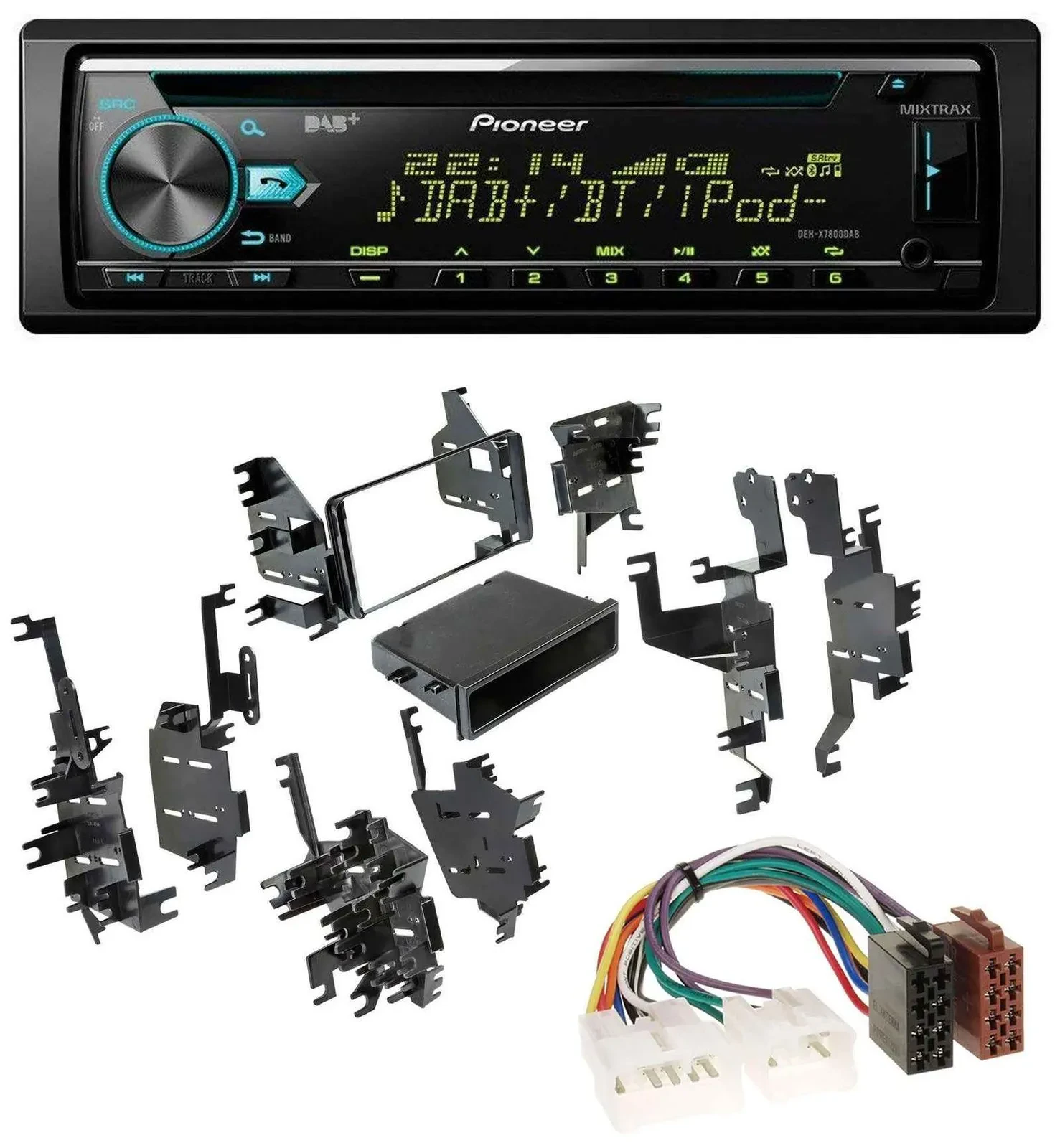 Автомагнитола Pioneer DAB MP3 CD USB Bluetooth для Toyota Highlander, Matrix, RAV4